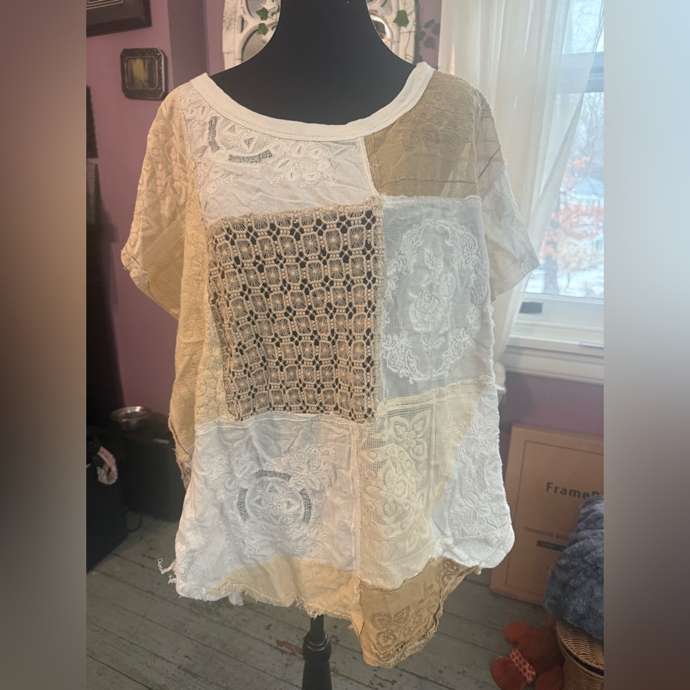 Free people cover up see through top